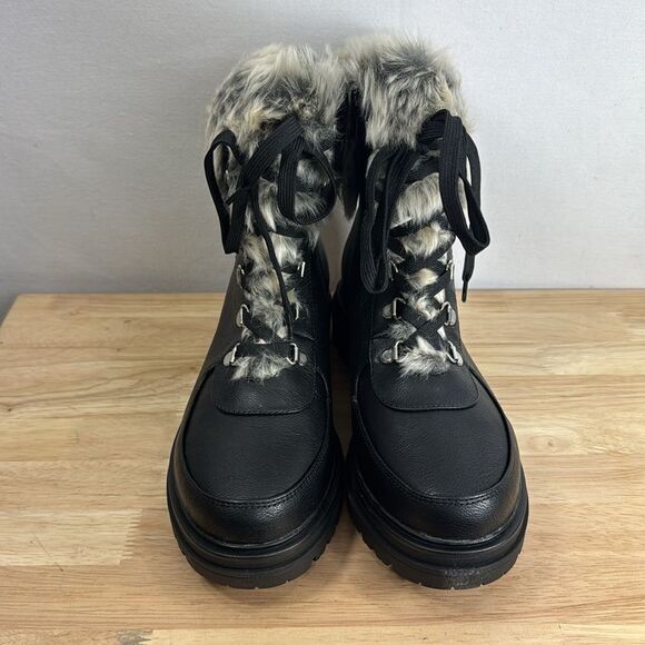Sun + Stone Orlaa Cold-Weather Lug Sole Boots- Black SM- Size 9.5 M- NEW - Picture 2 of 8